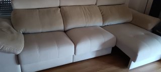 Sofá extensible 3 plazas beige
