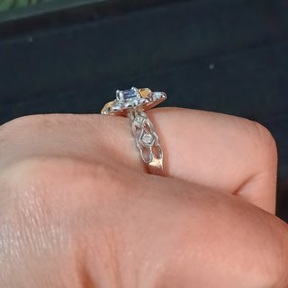 Anillo Plata Mariposa con Tanzanita Natural