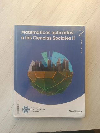 Libro Matemáticas de Sociales II