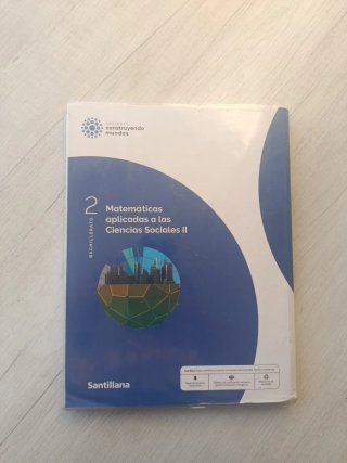 Libro Matemáticas de Sociales II