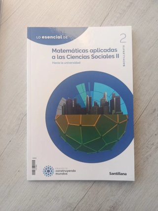 Libro Matemáticas de Sociales II