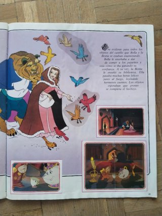 Album Cromos La Bella y La Bestia Disney Panini
