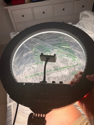 Aro de luz LED con trípode