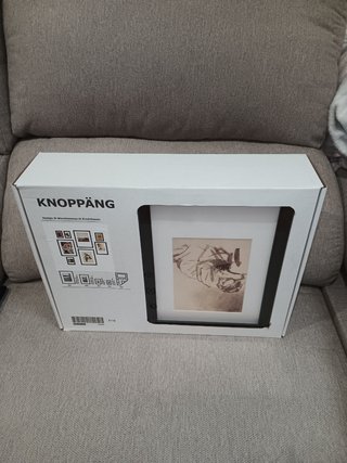 NUEVO Pack 8 cuadros KNOPPÄNG IKEA Negro