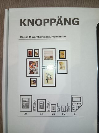 NUEVO Pack 8 cuadros KNOPPÄNG IKEA Negro