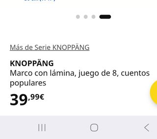 NUEVO Pack 8 cuadros KNOPPÄNG IKEA Negro