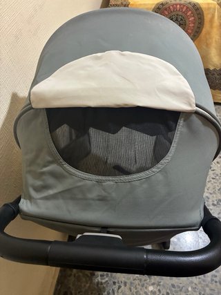 Carrito de bebé gris