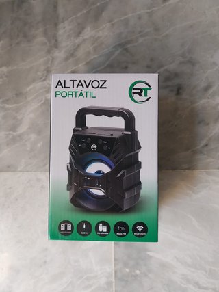 Altavoz Portátil RT Negro Multicolor