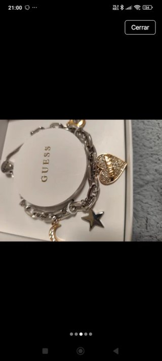 Pulsera Guess Doble Cadena con Charms