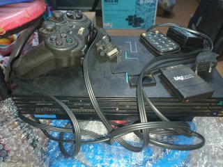 Lote PS2 Slim + 50 Demos + Revistas