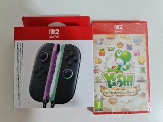 Pack Switch Joy-Con Morado/Verde y Juego Yoshi