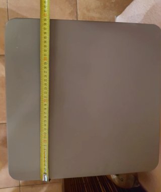 Mesa auxiliar plegable gris