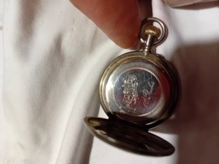 Antico orologio in argento