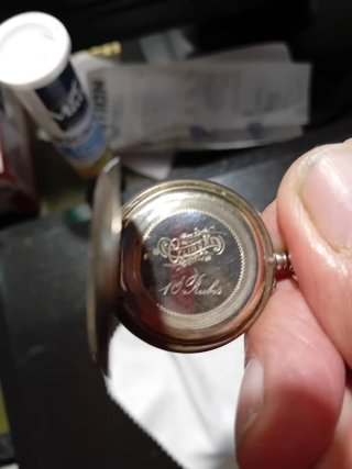 Antico orologio in argento