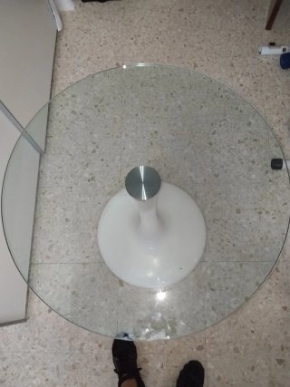 Mesa redonda cristal Cattelan Italia