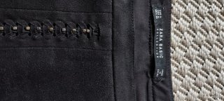 Minigonna Zara in velluto nero