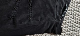 Minigonna Zara in velluto nero