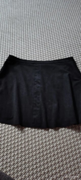 Minigonna Zara in velluto nero