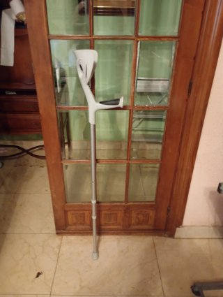 Muleta de antebrazo acolchada