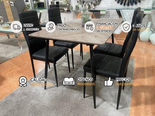 Mesa extensible con 4 sillas – NUEVA