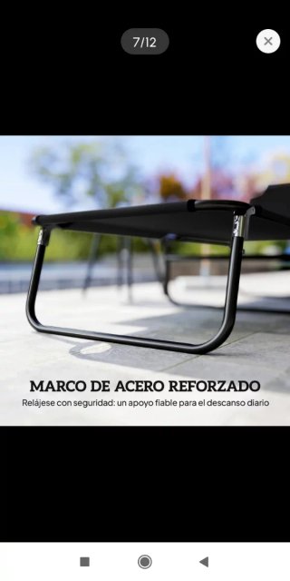 Tumbona plegable hamaca playa