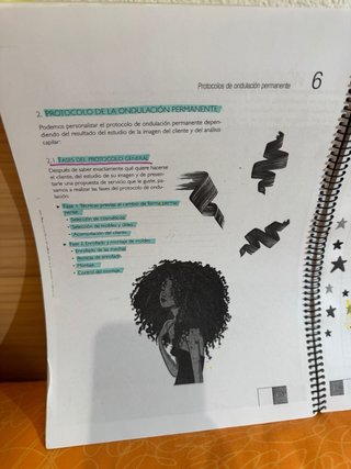 Libros grado medio de peluquería.