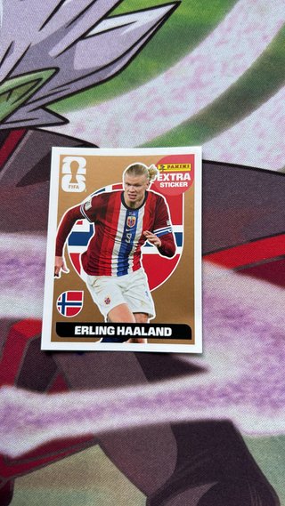 Cromos Erling Haaland Extra Sticker Bronce