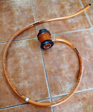Regulador bombona butano con manguera