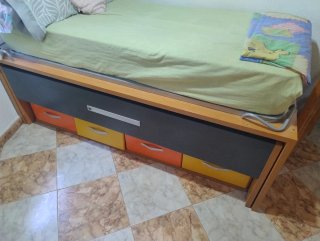 Cama nido con cajones