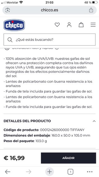 Gafas de sol Chicco 0M+ verde