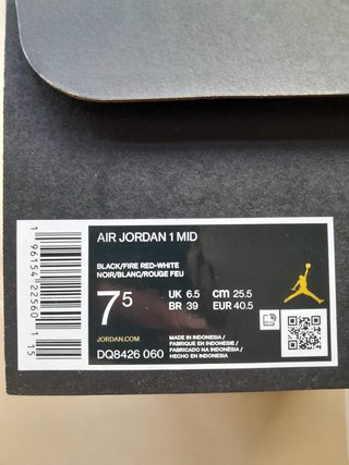 Jordan 1 Deportivas Negro Rojo