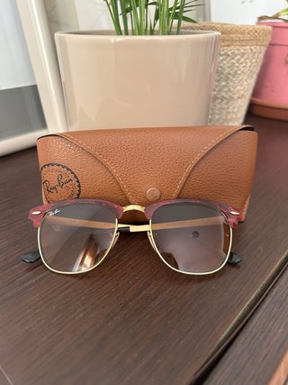 Gafas Ray-Ban Clubmaster Marrón y Dorado