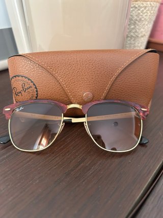 Gafas Ray-Ban Clubmaster Marrón y Dorado