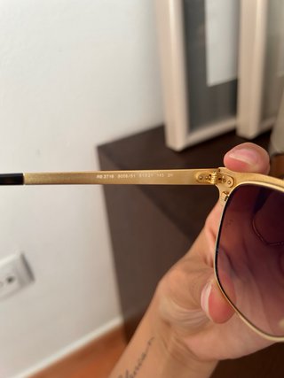 Gafas Ray-Ban Clubmaster Marrón y Dorado