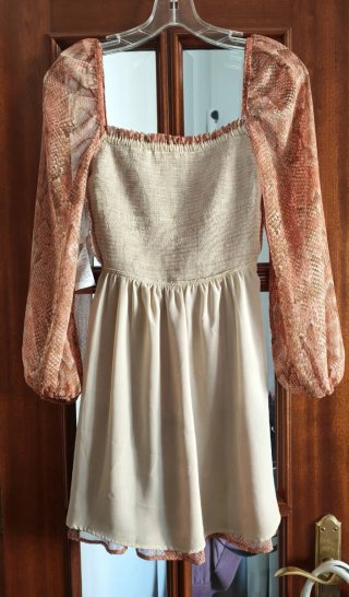 Vestido estampado serpiente