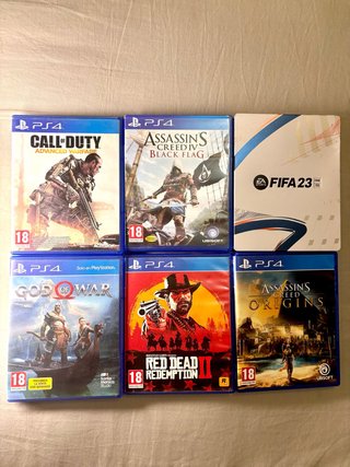 Lote 6 Juegos PS4: PRECIOS en Descripción......
