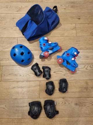 Equipo completo patines niños Oxelo. Talla 26-28