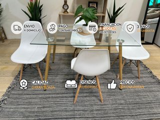 Comedor NUEVO mesa + 4 sillas