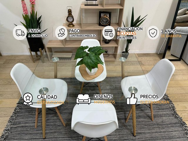 Comedor NUEVO mesa + 4 sillas
