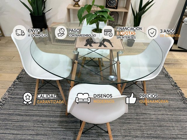 Conjunto comedor circular NUEVO