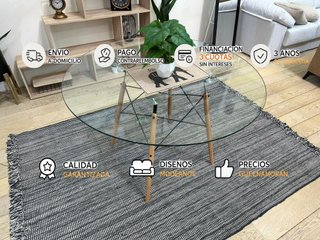 Mesa circular de cristal NUEVA