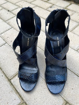 Sandalias Zara Tiras Piel Serpiente