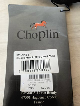 Casco hípica negro Choplin