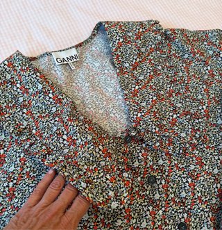 Camisa Ganni floral mujer