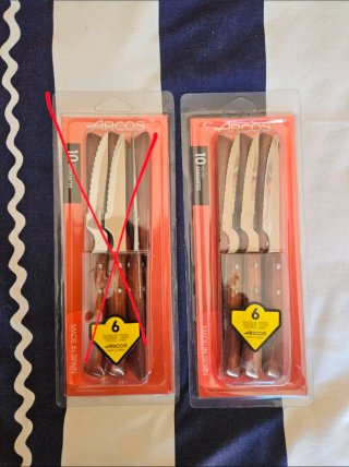 Cuchillos Arcos Madera Haya (6uds)