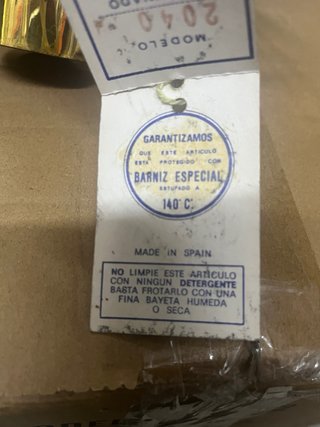 Lámpara Techo Baño Oro 24k Cristal
