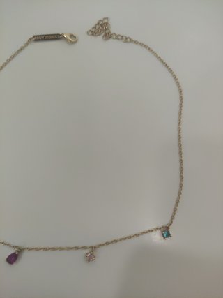 Collar Singularu oro con piedras multicolor