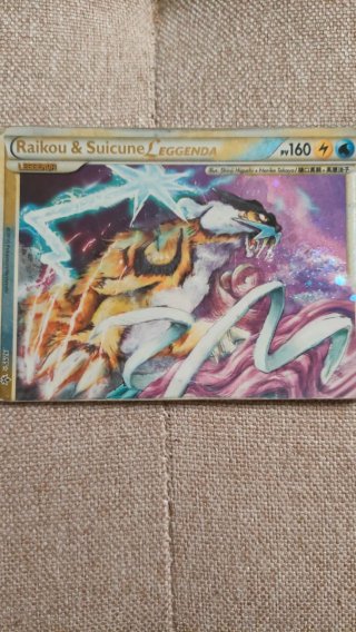 Carte Pokemon Raikou & Suicune LEGGENDA