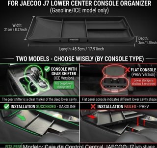 Organizador Consola Central Jaecoo J7