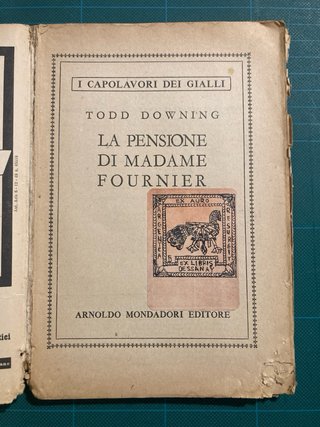Capolavori dei Gialli Mondadori n. 38 aprile 1956